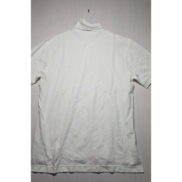 Tommy Hilfiger Polo Shirt Men’s Large White Short Sleeve New Without Tags - Picture 3 of 3